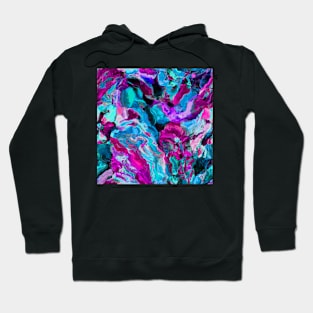 Abstract, Abstract print, Pink, Blue, Modern art, Wall art, Art, Print, Minimalistic, Modern Hoodie